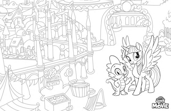 My little Pony раскраска двай Лайт