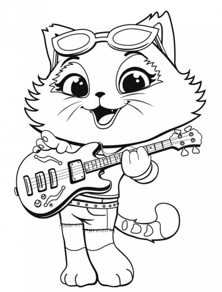 Раскраска кошечка