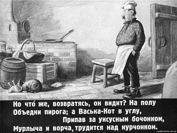 Крылов кот и повар