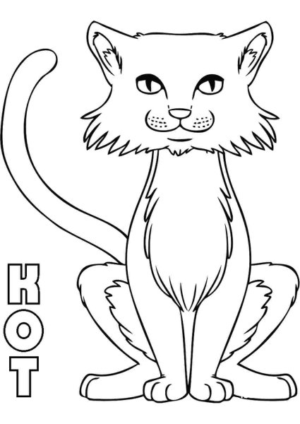 Кошка рисунок
