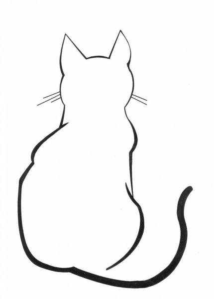 Трафарет кошки