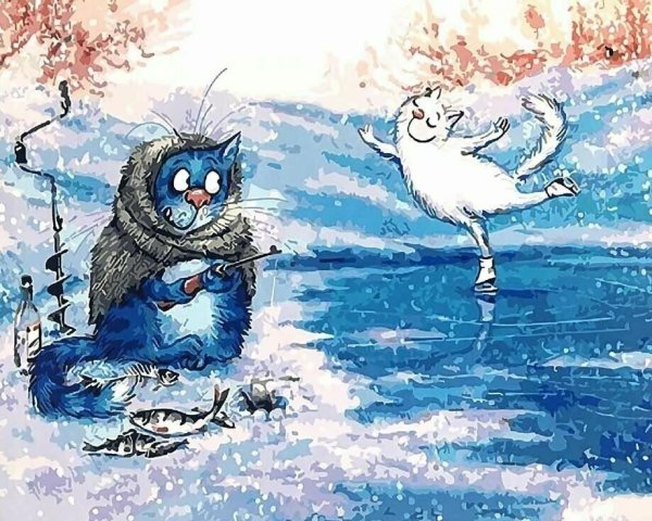 Зимние коты Ирины Зенюк