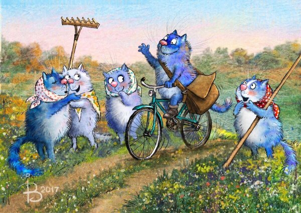 Голубые коты Ирины Зенюк
