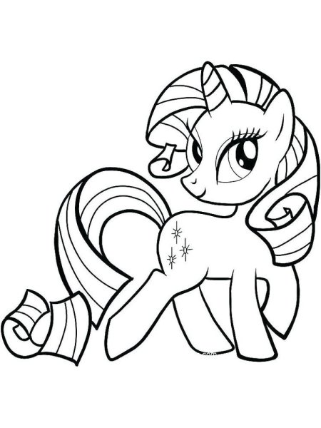 My little Pony раскраска Рарити