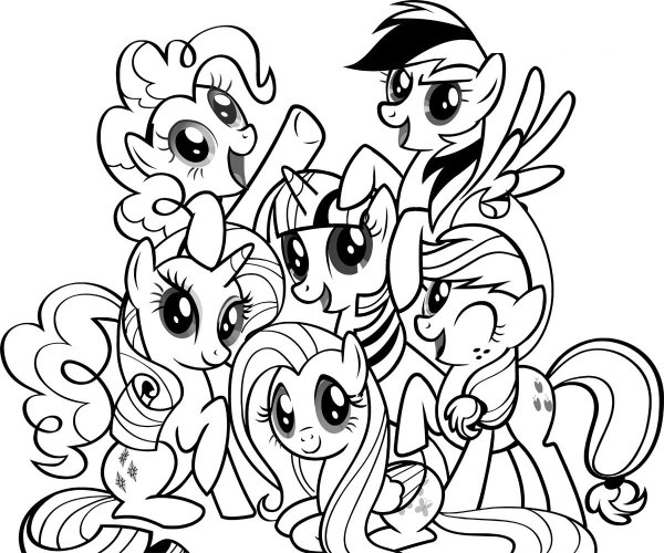My little Pony раскраска