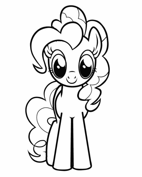 My little Pony раскраска Пинки Пай
