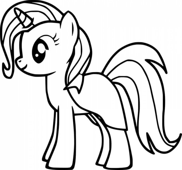 Раскраска my little Pony трикси