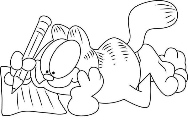 Раскраски гарфилд кота гарфилда (42 фото)
