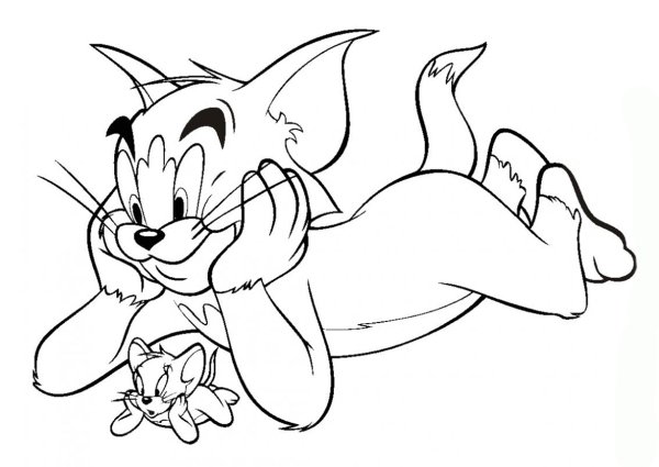 Tom and Jerry раскраска