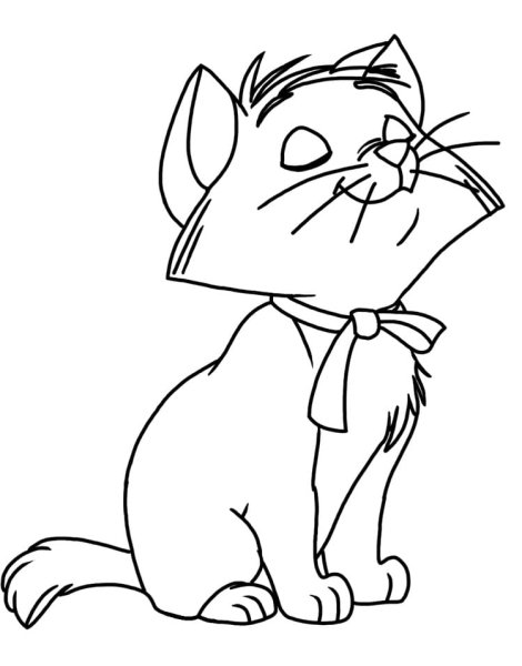 Коты Аристократы раскраска