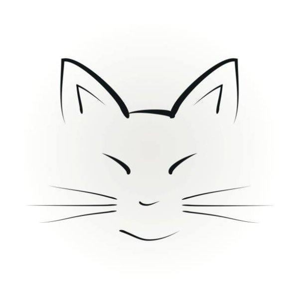 Кошачьи уши силуэт