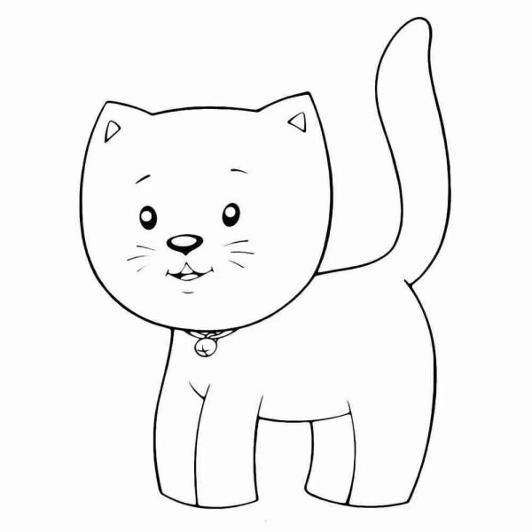 Котики. Раскраска для малышей