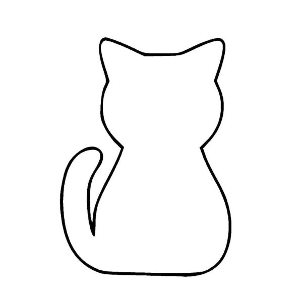 Трафарет кошки