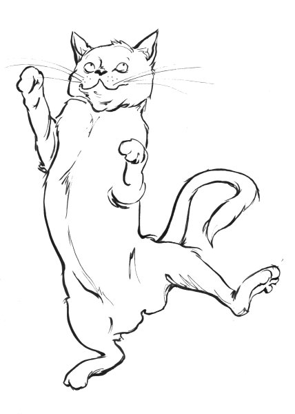 Кот рисунок