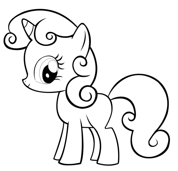 Единорог раскраска my little Pony