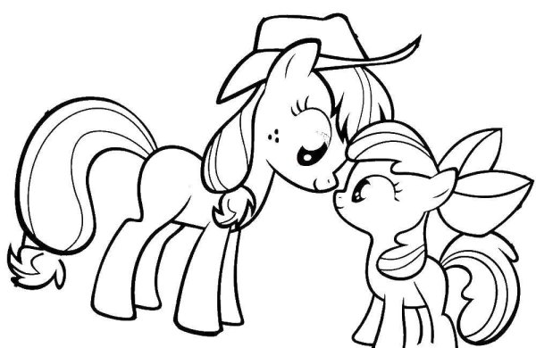 My little Pony раскраска