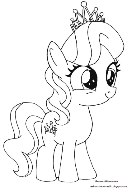 My little Pony раскраска
