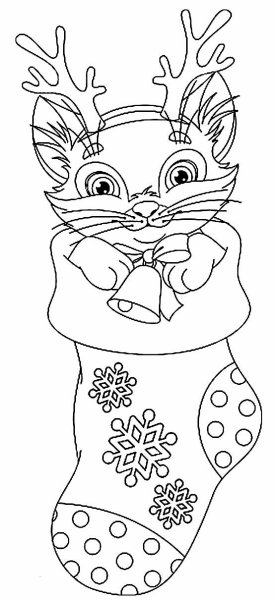 Раскраска котики в корзинке