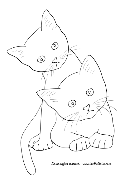 Рисунки котиков для срисовки