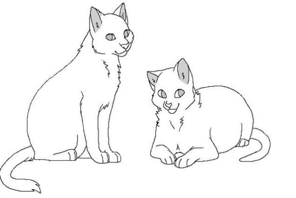 Коты Воители 2 кота лайн