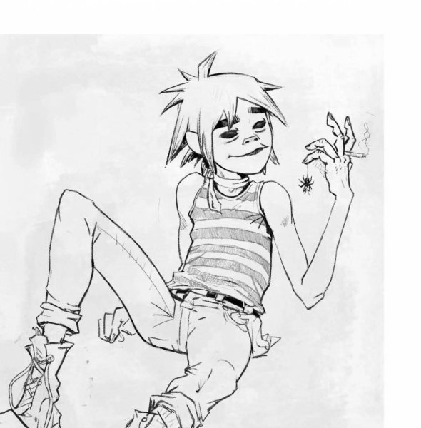 2d Gorillaz Наброски