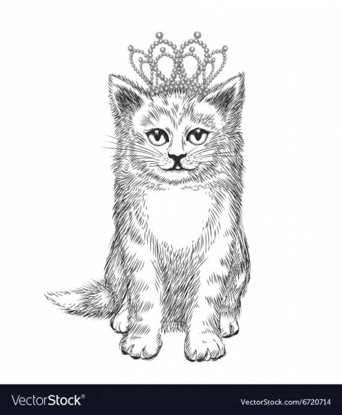 Кошечка с короной