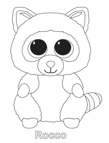 Раскраска Beanie Boo