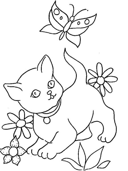 Раскраска новогодний котик