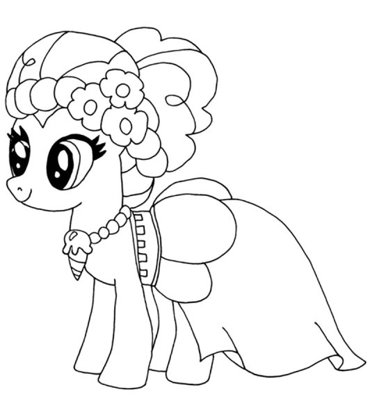 Мой маленький пони раскраска Пинки Пай