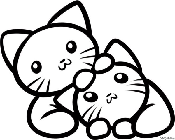Котенок. Раскраска