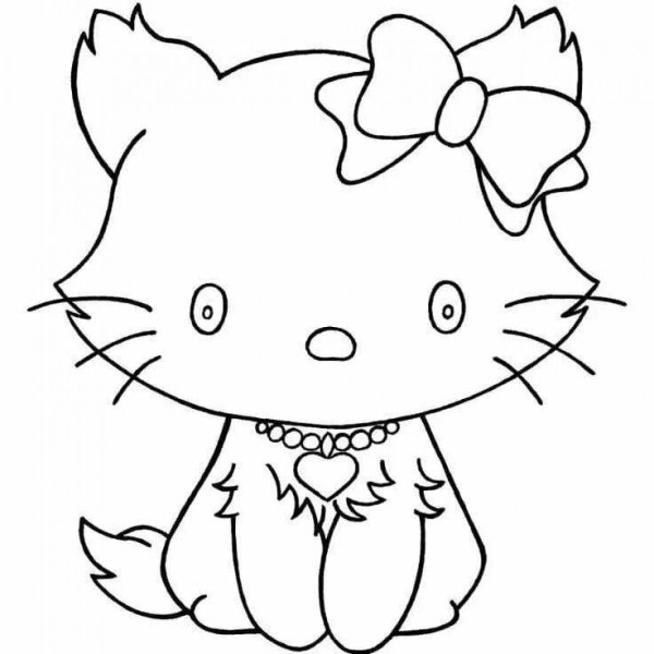 Раскраска котята в корзинке