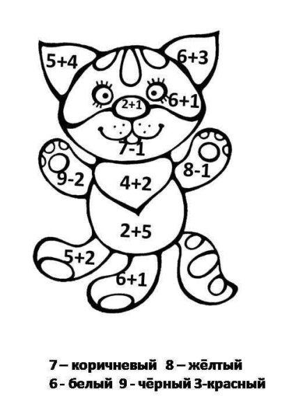 Раскраски математическая кошки (44 фото)