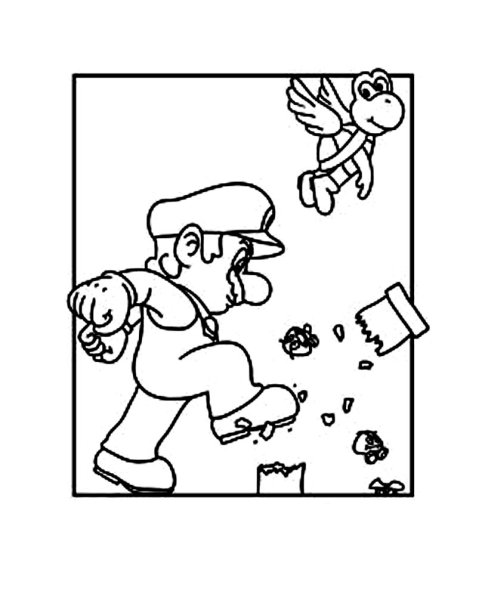 Super Mario maker 2 раскраска