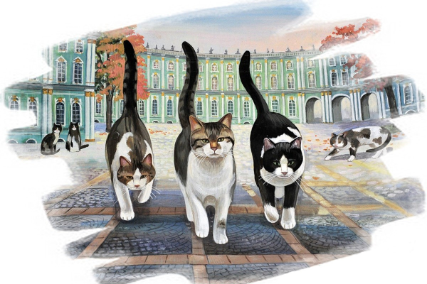 Коты Петербурга художницы Татьяны Родионовой