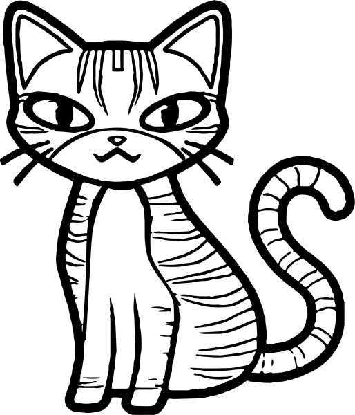 Раскраска кот