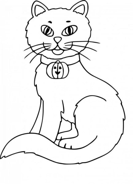 Кошки. Раскраска