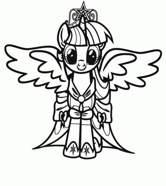 My little Pony Twilight Sparkle раскраска