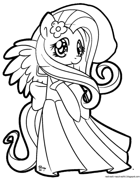 Раскраска my little Pony принцесса Каденс