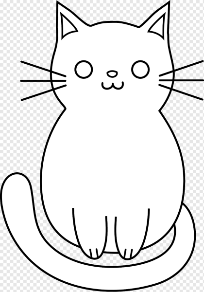 Кошки. Раскраска