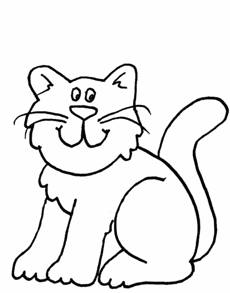 Котенок. Раскраска