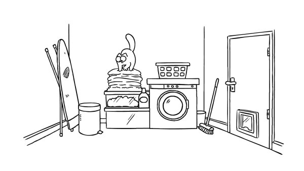 Кот Саймона и стиральная машина