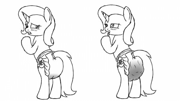 Diaper Pony omorashi