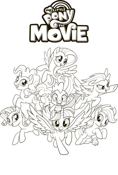 Раскраска my little Pony movie
