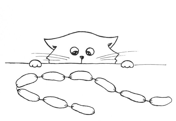 Кот-ворюга Паустовский рисунок