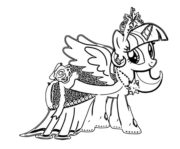 Раскраски пони принцесатвайлай