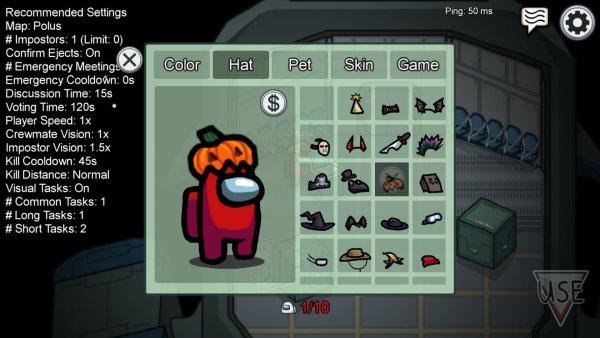 Шляпки из игры among us