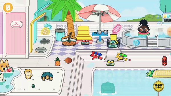 Toca Life World бассейне