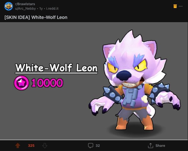 Brawl Stars Леон волк