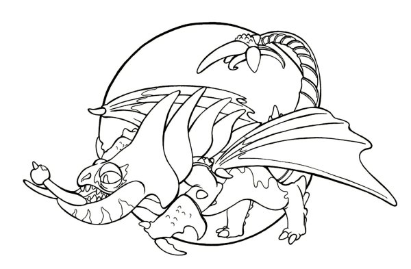 Раскраски дракон эраптодон (41 фото)