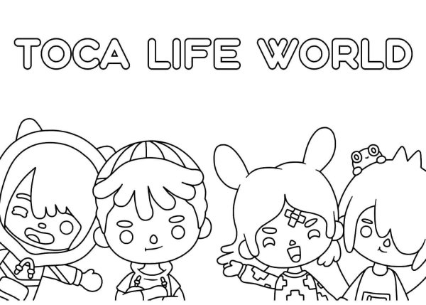 Toca Life World раскраска